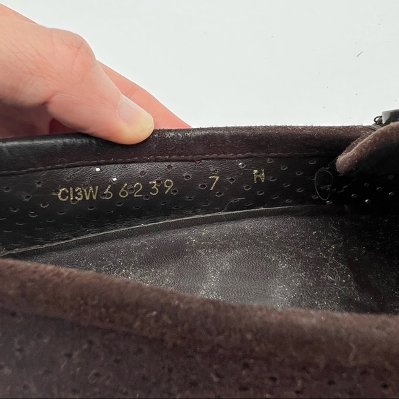 Stuart Weitzman Narrow Brown Suede Loafers - Picture 7 of 7